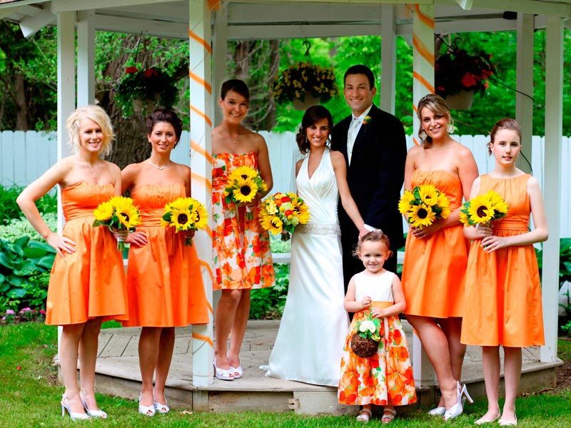 Boda en color naranja Tonalidad cítrica para una ceremonia vibrante