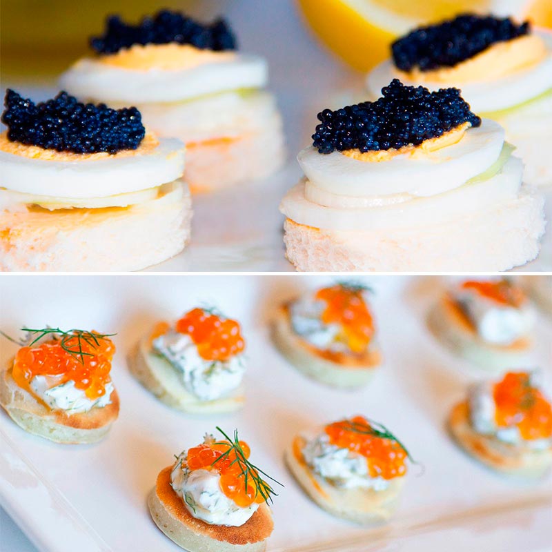 Caviar para servir en la boda. Imagen 6