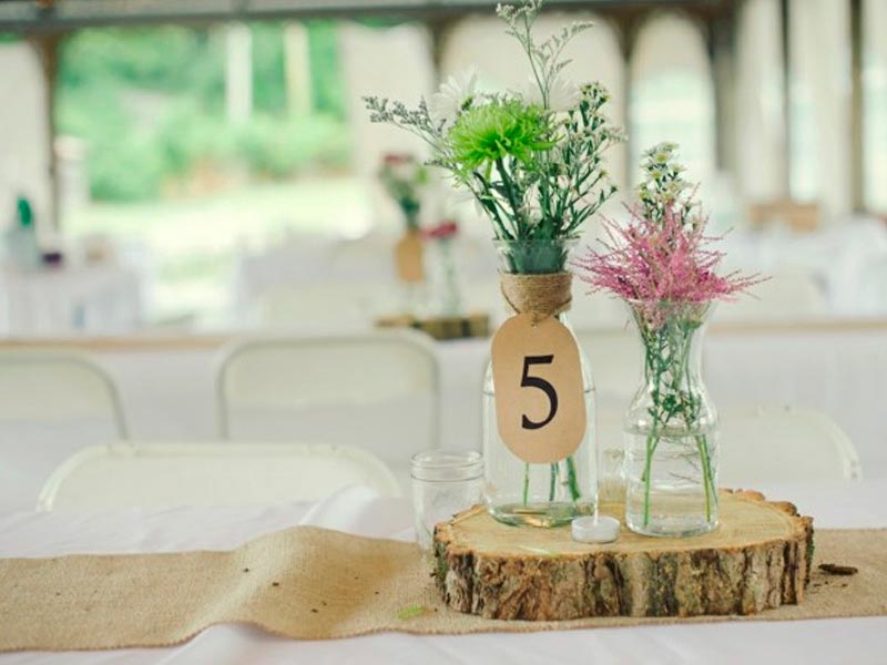 Centros de mesas para boda Los mejores adornos nupciales amigables con el ambiente