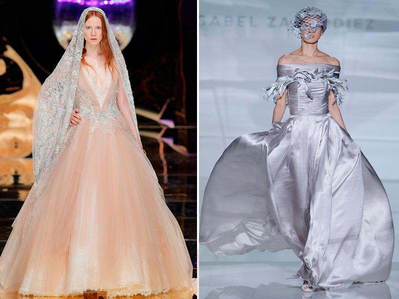 Colores tendencia 2017 para vestidos de novia El metal ha llegado a la moda nupcial
