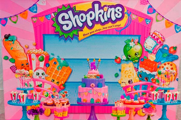 Colorido cumpleaños de niña Shopkins para festejar tu cumpleaños