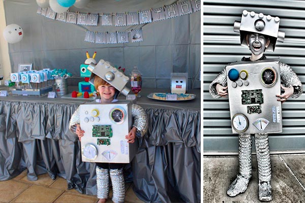¿cómo hacer un disfraz de robot para niños? Original disfraz de robot para niños