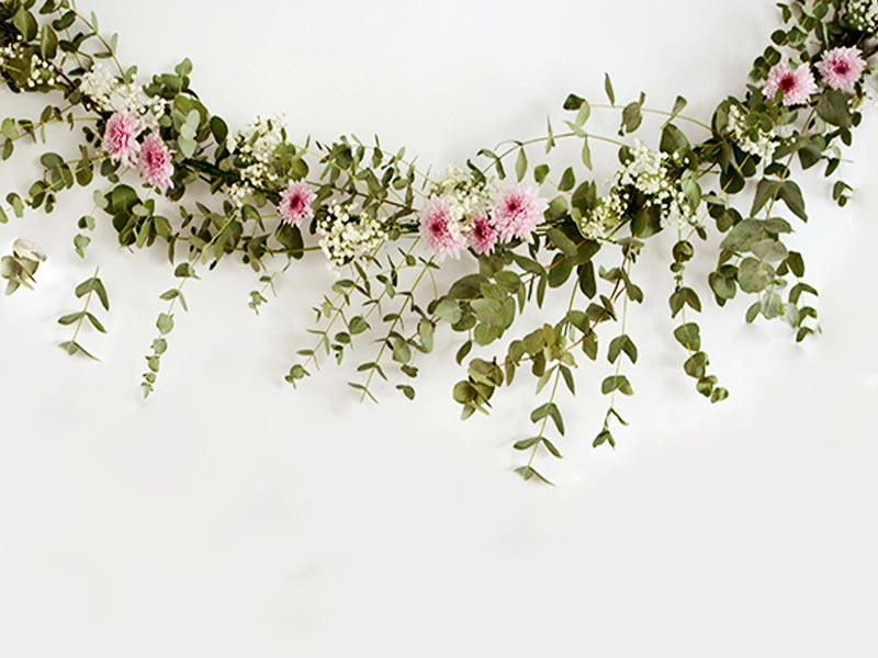 ¿Cómo hacer una guirnalda de flores naturales? Hermosa cadeneta floral para tu boda