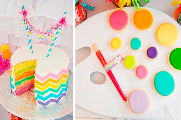 Cumpleaños artístico para niñas Una fiesta creativa con mucho color