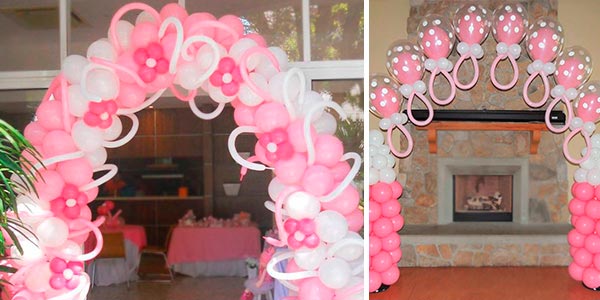 barato Río arriba Prestigioso Decoración con globos para baby shower - Fantasticos globos en el baby  shower de tu pequeña
