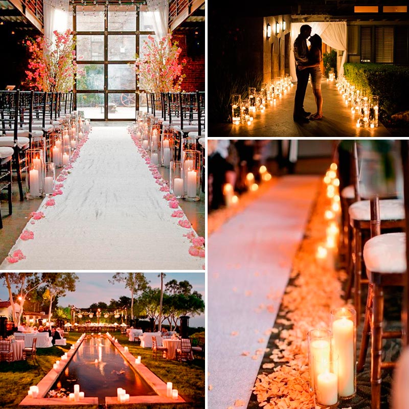 Romántica iluminación en tu fiesta de bodas 1