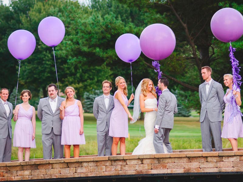 Decoración de bodas con globos gigantes ¡Los globos de vuelta en la moda nupcial!