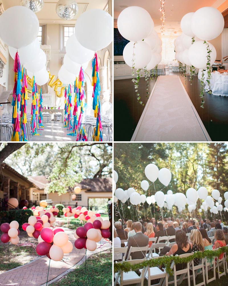 Decoración de bodas con globos gigantes. Imagen 3