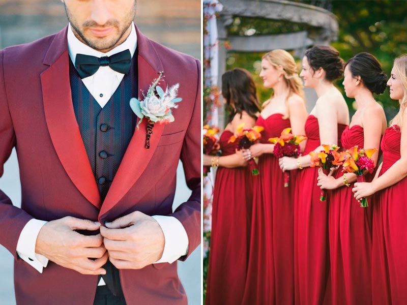 Decoración en rojo para tu boda. Imagen 6