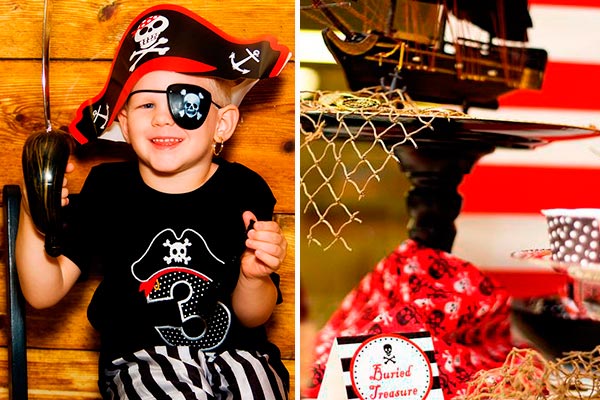 Fiesta de piratas para niños Cumpleaños al estilo pirata