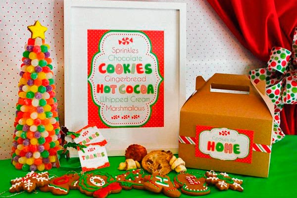 Galletas decoradas para compartir - Dulce intercambio de galletas navideñas