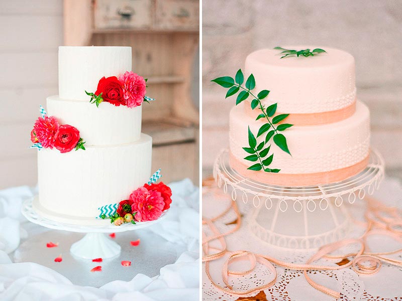Ideas de pasteles minimalistas para bodas Tartas nupciales, sencillas y depuradas