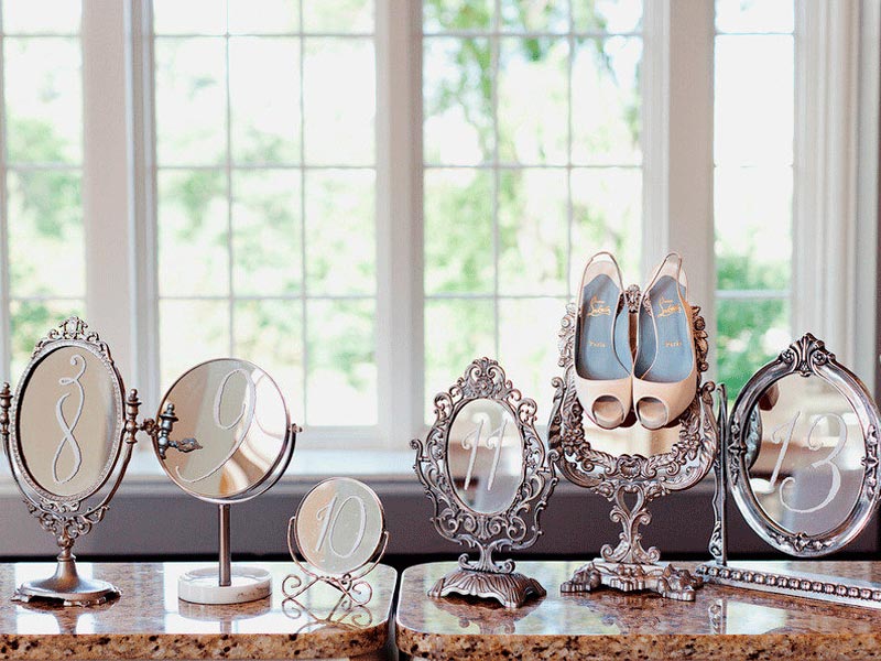 Ideas para decorar con espejos ¡Espejos en tu boda! Románticos y glamorosos