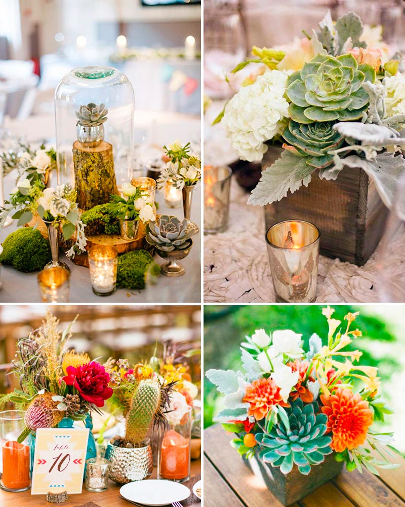 Ideas para decorar una boda con cactus. Imagen 4