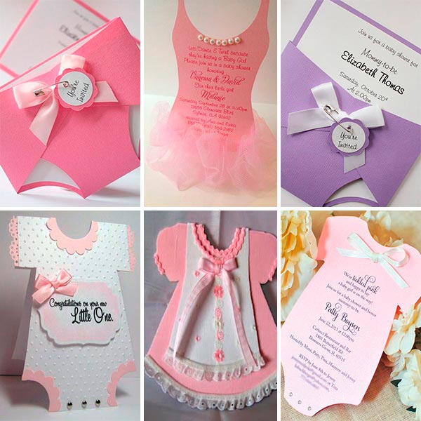 Ideas para invitaciones de baby shower de niña - Ocurrentes tarjetas para  el baby shower de tu hija