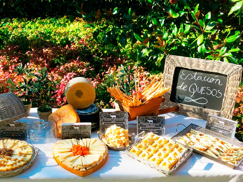 Mesa de quesos para tu boda