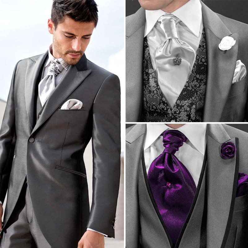 Tipos de corbatas para el traje del novio. Imagen 3
