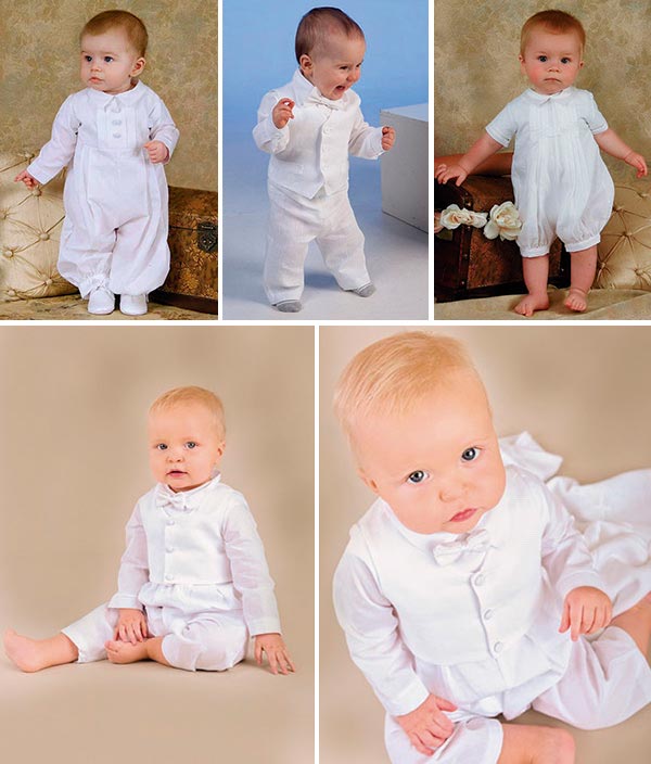 Tipos de vestuario para bautizo de niños - Adorables para el bautizo de tu hijo