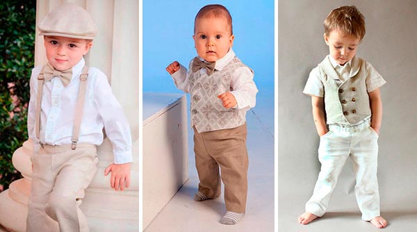 Tipos de vestuario para bautizo de niños - Adorables oufits para el bautizo de tu