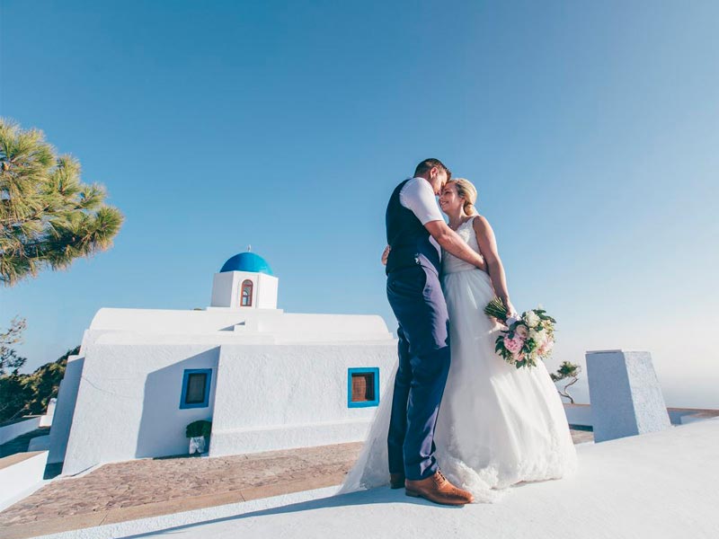 Una boda en Grecia Un lugar cercano al romántico océano